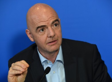Gianni Infantino (file pic).