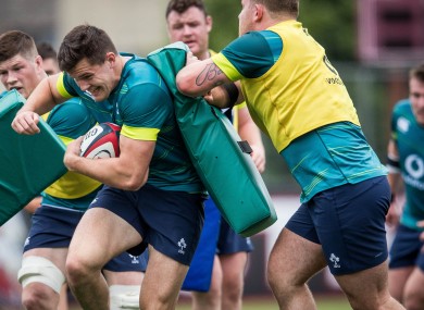 Stockdale in training earlier today.