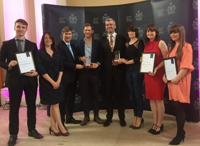 Members of the Journal Media team at the Law Society's Justice Media Awards 2017 today.