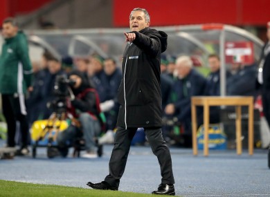 Koller during last November's defeat to Ireland.