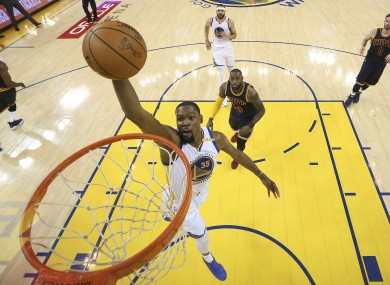 LeBron James wasted a lot of energy in defending KD in Game One.