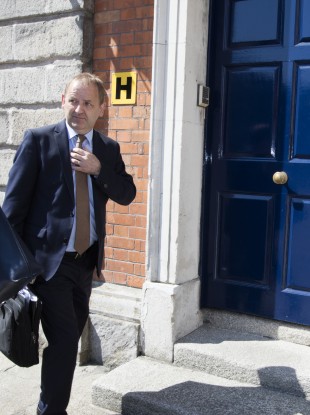 Garda whistleblower Sergeant Maurice McCabe arriving at the tribunal today.