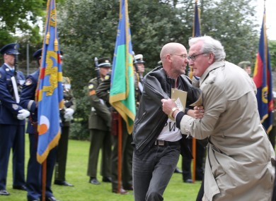 Canadian Ambassador Kevin Vickers tackled a protester at the 1916 event in Grangegorman Cemetery