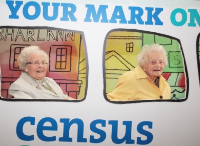 Pictured (L to R) Teresa Moran 100 and Dorothea Findlater at the Official launch of Census in 2016.