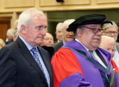 Two former Taoisigh - Bertie Ahern and Brian Cowen
