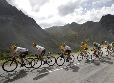 Froome, in yellow, added another nine seconds to his GC lead on Wednesday.