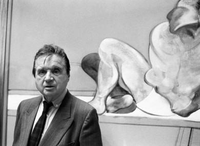Francis Bacon at the Tate Gallery in 1985.