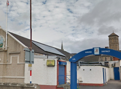 The Orange Lodge in Airdrie, Scotland.