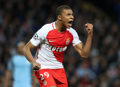 Mbappe announced himself to the world in last season's Champions League.