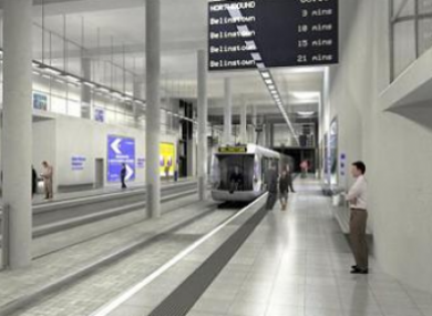 How the original Ballymun Metro stop would have looked.