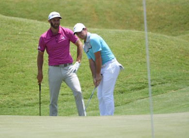 McIlroy and Johnson will tee-off alongside each other this Thursday.