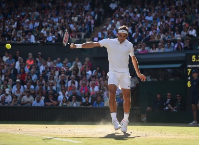 Federer will take to Centre Court once again this afternoon.