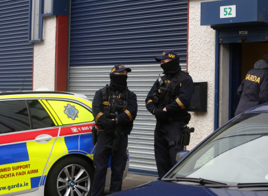 Stock photo of Garda Armed Response Unit.