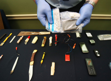 Some of the other items seized by gardaí in Irish prisons.