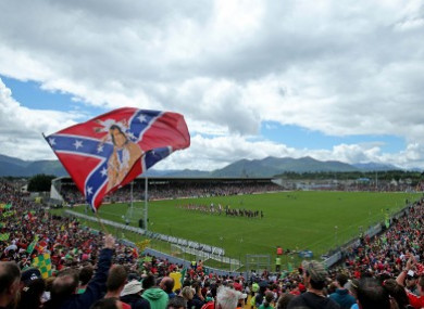 Cork fans have adopted a range of different flags.