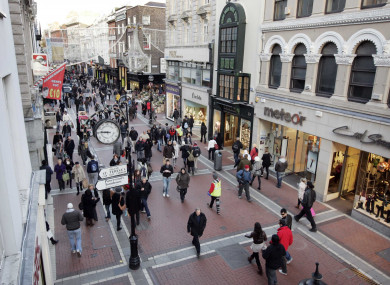 Grafton Street in Dublin.