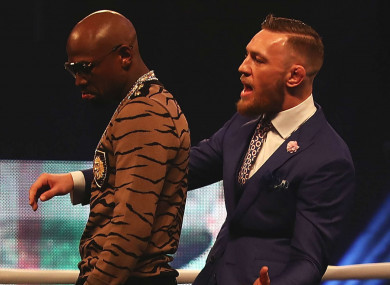 Floyd Mayweather and Conor McGregor.