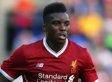 Liverpool's Sheyi Ojo.