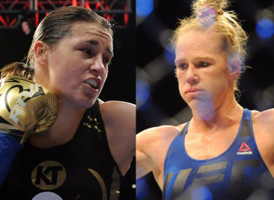 Taylor and Holm: UFC star had 33-2-3 record as pro boxer.