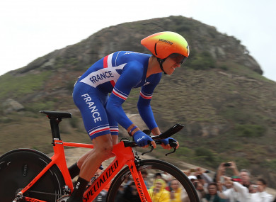France's Julian Alaphilippe, seen here during the 2016 Rio Olympics, won today's stage.