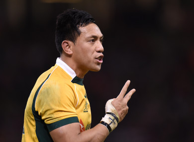 Lealiifano has won 19 caps for Australia.