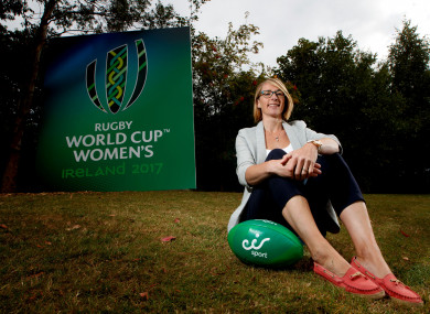 Sarah Jane Belton pictured at the unveiling of the eir Sport broadcast team for its coverage of Women’s Rugby World Cup 2017