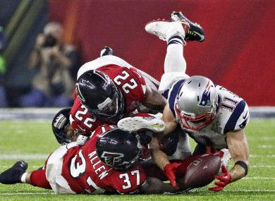Julian Edelman's miracle catch at Super Bowl LI.