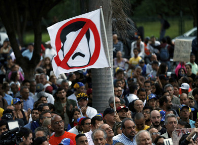 Anti-government protest in Venezuela.
