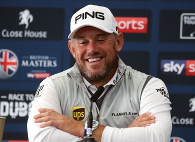 Lee Westwood (file pic).