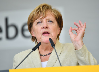 While polls show Merkel in the lead, almost 50% of voters say they are still undecided