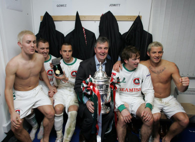 After winning the FAI Cup with Cork City in 2007.