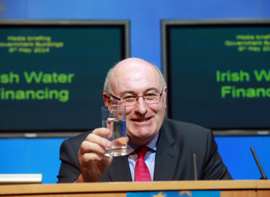 Former Environment Minister Phil Hogan, who brought established Irish Water.