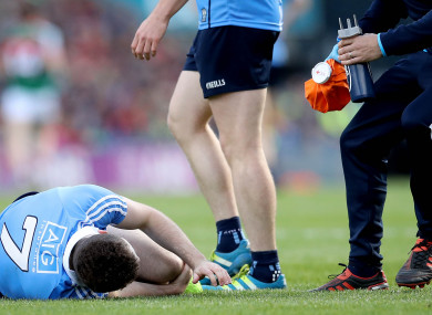 McCaffrey sustained the injury during Sunday's All-Ireland final.
