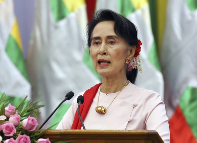 Myanmar's State Counsellor Aung San Suu Kyi.