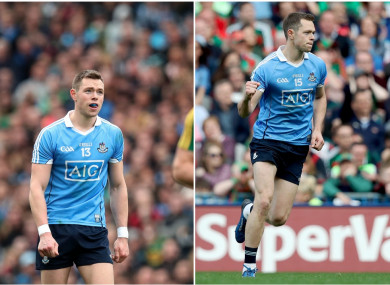 Contrasting emotions on free-taking for Dean Rock.