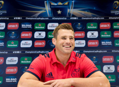 Stander speaking to the media in UL on Tuesday.