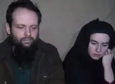 A screengrab taken from a video of the couple.