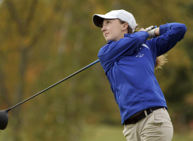 Emily Nash pictured on Tuesday at the Central Massachusetts Division 3 boys' golf tournament.