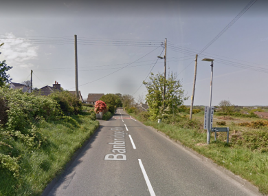 Banbridge Road, the stretch of road where the incident occurred.