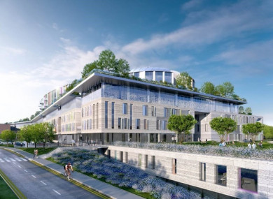 The projected design of the new hospital.