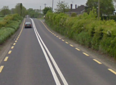 The stretch of road on the N53 where the crash happened.