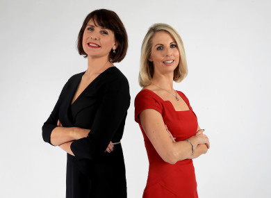 Keelin Shanley and Caitriona Perry