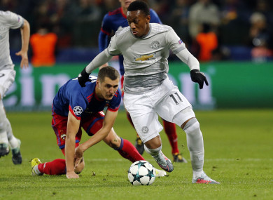 Man United's Anthony Martial.