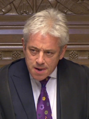 Commons Speaker John Bercow makes a statement to MPs in the House of Commons, London, about allegations of inappropriate and unwanted sexual behaviour at Westminster.
