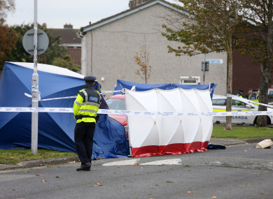 The scene at Moatville Avenue in Coolock.