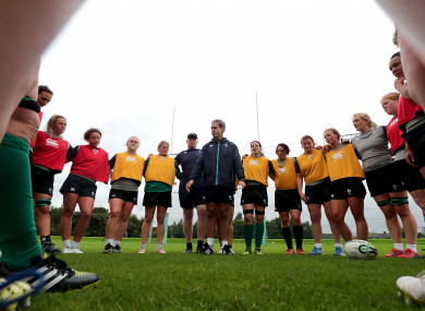 Tom Tierney during the 2017 Women's Rugby World Cup