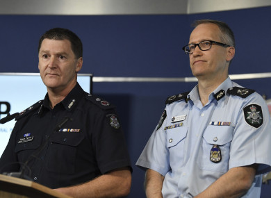 Australian Federal Police, Acting Deputy Commissioner Ian McCartney and Victoria State Police Deputy Commissioner Shane Patton