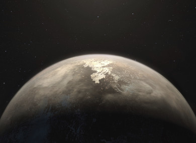 An artist's impression of the planet.