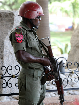 File photo of an army security force officer.