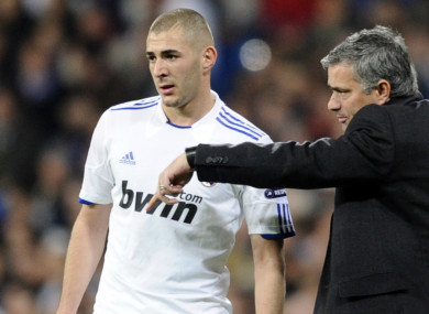 Benzema was not happy when Mourinho compared him to a cat.